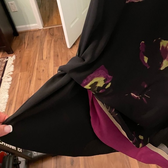 Magaschoni midi chiffon floral evening dress - Picture 6 of 6